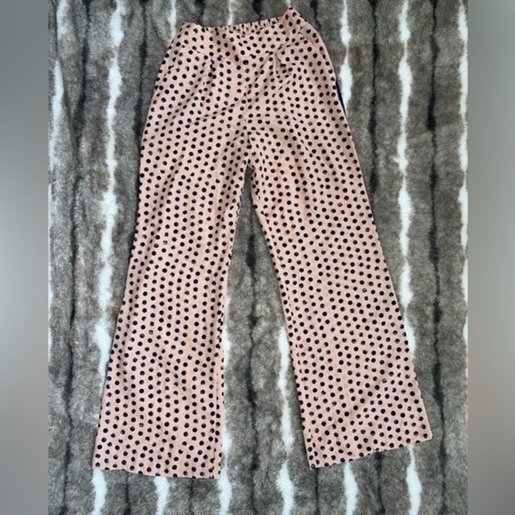 Gianni Bini Cream And Blue Pants Small